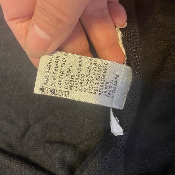 August Silk Woman 3X Knit Cardigan Sweater Black Long Sleeve Silk Luxury Preppy - Picture 4 of 11